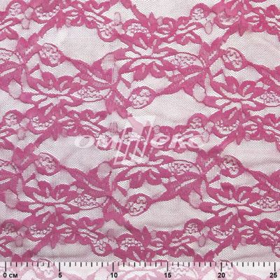 Кружевное полотно стрейч XD-WINE, 100 гр/м2, шир.150см, цвет розовый - купить в Ханты-Мансийске. Цена 1 851.10 руб.