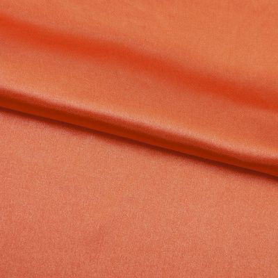 Поли креп-сатин 18-1445, 120 гр/м2, шир.150см, цвет оранжевый - купить в Ханты-Мансийске. Цена 157.15 руб.
