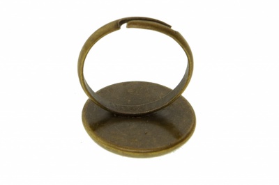 Заготовка для рукоделия металлическая фигурная для кольца 15мм - купить в Ханты-Мансийске. Цена: 7.44 руб.