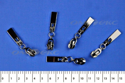 Слайдер декоративный, металлический №1/спираль Т7/никель - купить в Ханты-Мансийске. Цена: 6.29 руб.