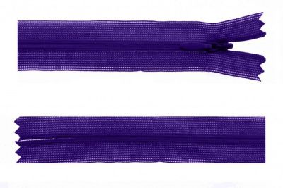 Молния потайная Т3 866, 50 см, капрон, цвет фиолетовый - купить в Ханты-Мансийске. Цена: 8.62 руб.