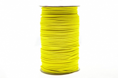 0370-1301-Шнур эластичный 3 мм, (уп.100+/-1м), цв.110 - желтый - купить в Ханты-Мансийске. Цена: 459.62 руб.