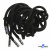 Шнурки #107-05, круглые 130 см, декор.наконечник, цв.чёрный - купить в Ханты-Мансийске. Цена: 22.56 руб.