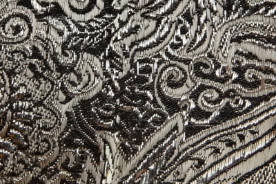 Ткань костюмная жаккард №11, 140 гр/м2, шир.150см, цвет тем.серебро - купить в Ханты-Мансийске. Цена 383.29 руб.