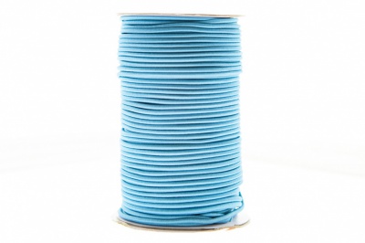 0370-1301-Шнур эластичный 3 мм, (уп.100+/-1м), цв.168 - голубой - купить в Ханты-Мансийске. Цена: 459.62 руб.