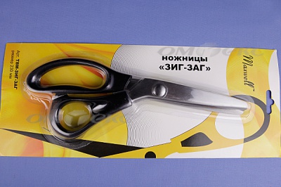 Ножницы ЗИГ-ЗАГ "MAXWELL" 230 мм - купить в Ханты-Мансийске. Цена: 1 041.25 руб.