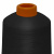 Нитки текстурированные кручёные, намот. 15 000 м, цвет чёрный - купить в Ханты-Мансийске. Цена: 237.24 руб.