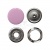 Кнопка рубашечная (закрытая) 9,5мм - эмаль, цв.003 - розовый - купить в Ханты-Мансийске. Цена: 5.74 руб.