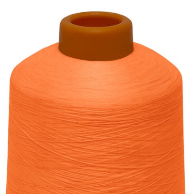 Нитки текстурированные некручёные 457, намот. 15 000 м, цвет оранжевый - купить в Ханты-Мансийске. Цена: 204.10 руб.