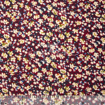 Плательная ткань "Софи" 5.1, 75 гр/м2, шир.150 см, принт растительный - купить в Ханты-Мансийске. Цена 243.96 руб.