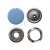 Кнопка рубашечная (закрытая) 9,5мм - эмаль, цв.182 - св.голубой - купить в Ханты-Мансийске. Цена: 5.74 руб.