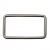 Рамка металлическая прямоугольная, 40 х 15 мм- тём.никель - купить в Ханты-Мансийске. Цена: 4.60 руб.