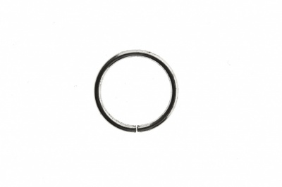 Кольцо металлическое d-15 мм, цв.-никель - купить в Ханты-Мансийске. Цена: 2.45 руб.