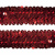Тесьма с пайетками 3, шир. 30 мм/уп. 25+/-1 м, цвет красный - купить в Ханты-Мансийске. Цена: 1 087.39 руб.