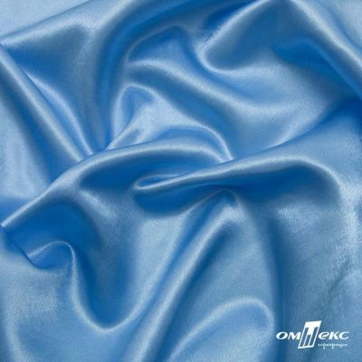 Поли креп-сатин 14-4121, 125 (+/-5) гр/м2, шир.150см, цвет голубой - купить в Ханты-Мансийске. Цена 157.15 руб.